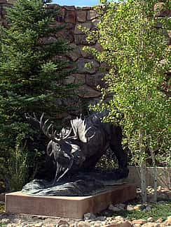 "Swamp Donkey" by T.D. Kelsey. Outdoor sculpture at the Center of the West. 14.12.7
