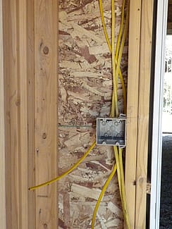 Electrical going in! - Greater Yellowstone Raptor Experience