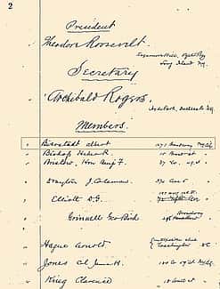 Boone and Crockett Club Meeting Minutes, January 9, 1889. University of Montana – Missoula, Mansfield Library, Boone and Crockett Club Records, 1888-2009, MSS 738
