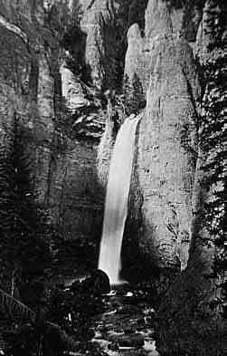 Photograph of Tower Falls. NPS 03115