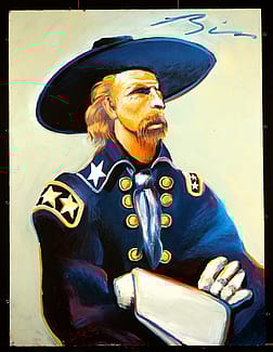 General Custer in Blue and Green