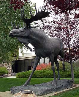 "September" by Michael Coleman. Outdoor sculpture at the Center of the West. 7.01