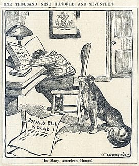 Typical scrapbook fare: mourning Buffalo Bill's death