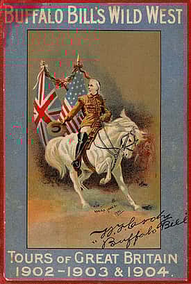 Map of Buffalo Bill's Wild West, tours of Great Britain: 1902-1903 tour of England and Wales and 1904 tour of England, Scotland, and Wales. MS6 William F. Cody Collection. MS6.2004.01