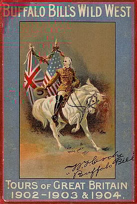 Map of Buffalo Bill's Wild West, tours of Great Britain: 1902-1903 tour of England and Wales and 1904 tour of England, Scotland, and Wales. MS6 William F. Cody Collection. MS6.2004.01