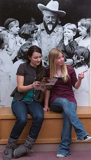 Millennials visiting the Buffalo Bill Museum.