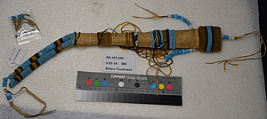 Knife sheath before treatment.