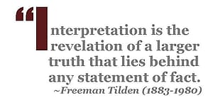 Museum Interpretation: Freeman Tilden