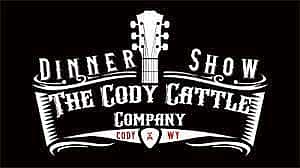 Cody Cattle Company logo, white on black background