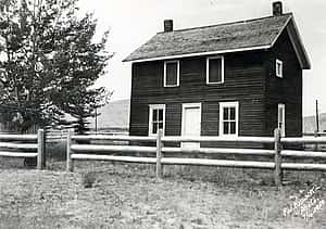 Boyhood home, July 10, 1950, on the grounds of the first Buffalo Bill Museum.