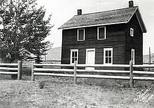 Boyhood home, July 10, 1950, on the grounds of the first Buffalo Bill Museum.