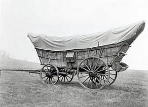 Conestoga wagon, Mercaldo Collection.