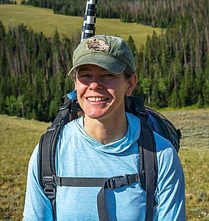 Katy Goodwin outdoors.