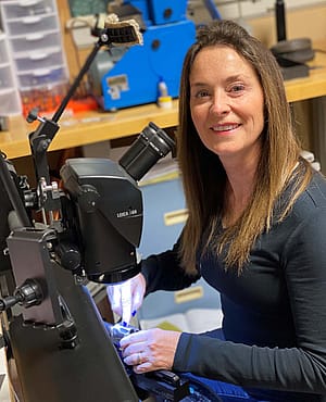 Firearms Engraver Marianne Kelle,y bio pic