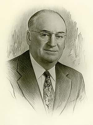 Portrait of J.C. "Kid" Nichols, 1949, by Gillien Lainsom. MS 6 William F. Cody Collection. P.69.0653