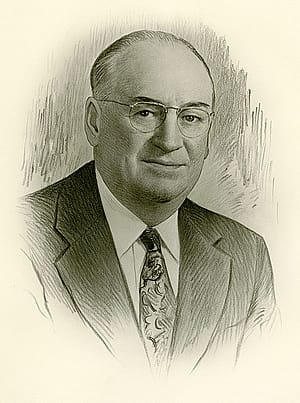 Portrait of J.C. "Kid" Nichols, 1949, by Gillien Lainsom. MS 6 William F. Cody Collection. P.69.0653