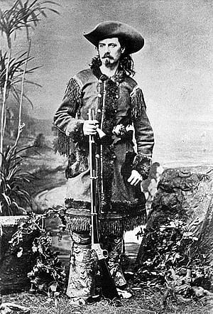 Photo of William F. "Buffalo Bill" Cody, superimposed on photo of Custer and Alexis. MS 6 William F. Cody Collection. P.69.126