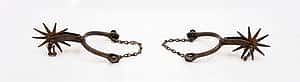 Pair of spurs, ca. 1880. 1.69.5