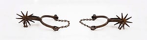 Pair of spurs, ca. 1880. 1.69.5