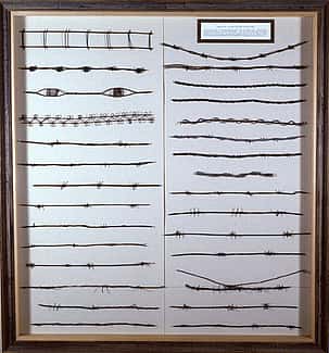 Barbed wire samples, ca. 1880 – 1920. Part of a collection of some sixty pieces. Gift of Nick Eggenhofer. 1.69.467.1