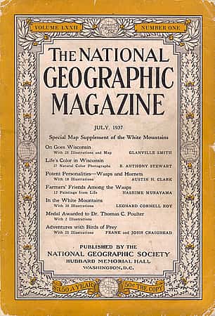 "National Geographic," July 1937, from Preston's private collection.
