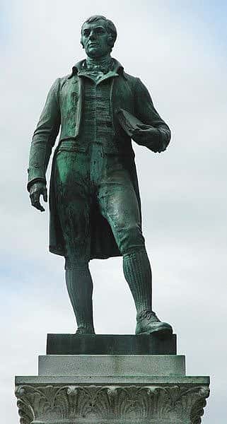 Robert Burns statue in Cheyenne, Wyoming