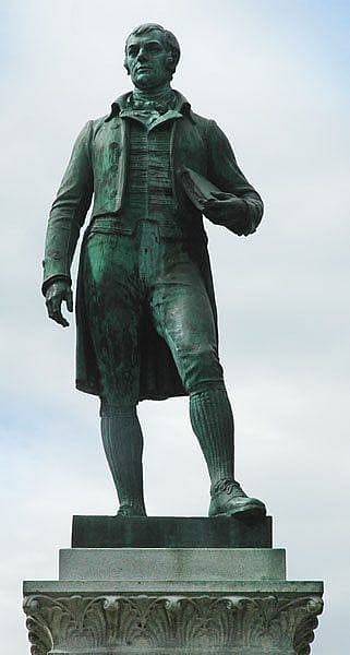 Robert Burns statue in Cheyenne, Wyoming