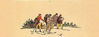 W.H.D. Koerner. Bringing To You a Wealth of Good Wishes. 1928, pen and ink and watercolor on paper. 1.78 (detail)