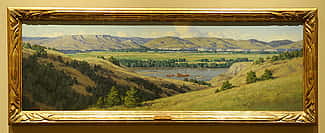 Charles Fritz (b. 1955). "Midday Over the Big Bend," 1999. Oil on canvas, 32 x 34 inches. From the collection of Timothy Peterson.