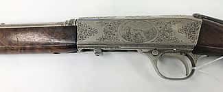 Nan Aspinwall's Remington Model 24 semi-automatic rifle, .22 Short cartridge, serial #28870. Gift of Bill and Neff Fleisig. 1.69.6393 (detail)