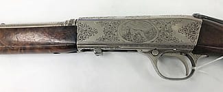 Nan Aspinwall's Remington Model 24 semi-automatic rifle, .22 Short cartridge, serial #28870. Gift of Bill and Neff Fleisig. 1.69.6393 (detail)