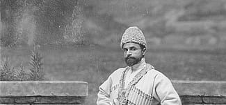 Nikoloz Antadze, a "Cossack" in Buffalo Bill's Wild West, 1901. MS 6 William F. Cody Collection. P.69.0051
