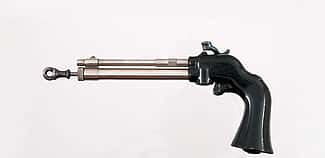 American air pistol, ca. 1869 – 1872. .25 caliber. 10.25 inches long. Gift of Olin Corporation, Winchester Arms Collection. 1988.8.1008