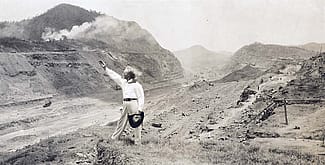"Captain Jack" Crawford in Panama, 1912. MS 322 John Wallace Crawford Collection, McCracken Research Library. P.322.0255 (detail)