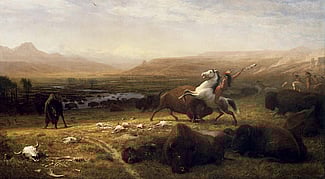 Albert Bierstadt's Last of the Buffalo (detail). 2.60