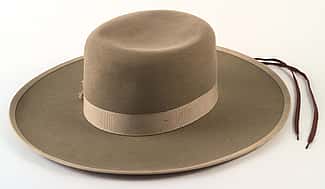 A Treasure from Our West: Orilla Hollister's Stetson hat. 1.69.648 (back)