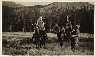William F. "Buffalo Bill" Cody and Prince Albert I of Monaco, 1913. P.69.1154