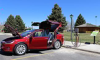The Buffalo Bill Center of the West’s new electric vehicle charging station.
