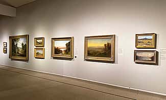 Albert Bierstadt painting in the Whitney Western Art Museum