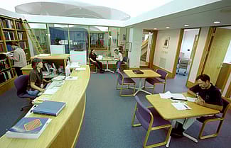 McCracken Research Library researchers studying the American West find a multitude of resources from current publications to original historic documents. This was the Reading Room as arranged in 2005.