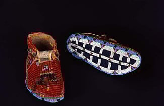 Comanche moccasins. NA.202.1183
