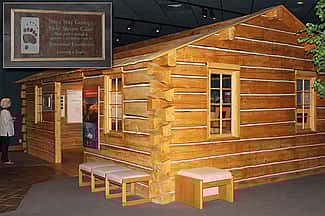 Steve Seay Geology Field Station Cabin in our Draper Natural History Museum.