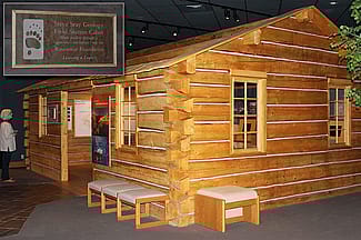 Steve Seay Geology Field Station Cabin in our Draper Natural History Museum.