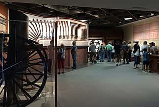 Pictured here are recent visitors to the Cody Firearms Museum pre-renovation. They are sure to marvel on their return visit to the "new" CFM.