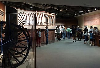 Pictured here are recent visitors to the Cody Firearms Museum pre-renovation. They are sure to marvel on their return visit to the "new" CFM.