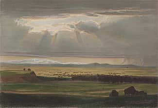 William Holbrook Beard (1824 –1900). ON THE PRAIRIE, 1869. Colored engraving. Amon Carter Museum of American Art, Fort Worth, TX, 1964.52