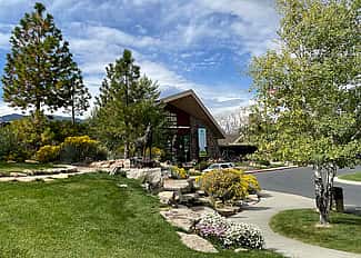 Michael Coleman's "Last of the Buffalo" watches over the Buffalo Bill Center of the West.
