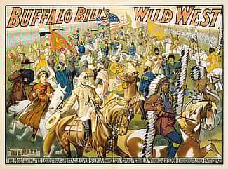 The Maze, Buffalo Bill's Wild West poster, 1908. Gift of The Coe Foundation. 1.69.74