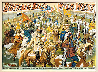 The Maze, Buffalo Bill's Wild West poster, 1908. Gift of The Coe Foundation. 1.69.74