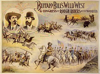 Buffalo's Bill Wild West poster, Congress of Rough Riders of the World, ca. 1895. Gift of The Coe Foundation. 1.69.170